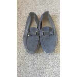 HUGO BOSS Men’s Blue Suede Driver Loafers - Size US 10.5 / UK 9.5